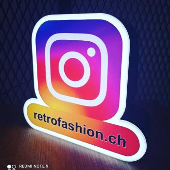 Instagram, Social Media, Influencer Logo Led Leuchtschild Wandleuchte!